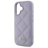 Guess GUHCP16SPSQSQSU iPhone 16 6.1 jasnofioletowy/light purple hardcase Quiled Metal Logo